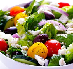 Order Greek Salad - Small food online from Shelton Pizza Palace store, Shelton on bringmethat.com