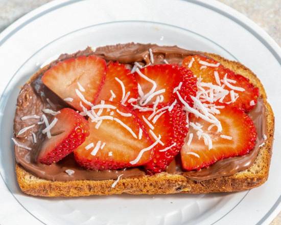 Order Nutella & Berry Toast food online from Cali Shakes & Juice Bar store, Jersey City on bringmethat.com