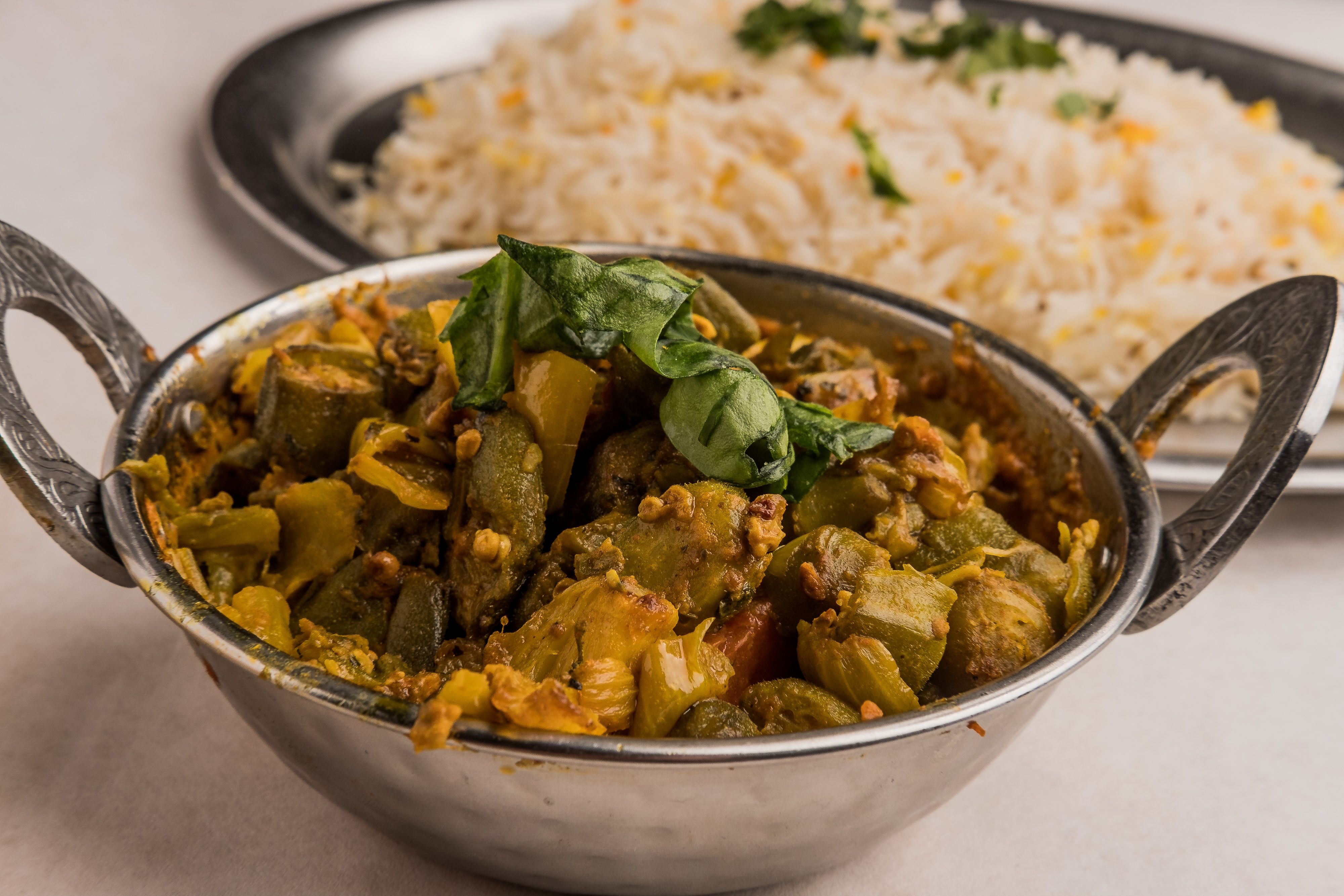 Order Bhindi Masala food online from Star of India Restaurant store, Little Rock on bringmethat.com