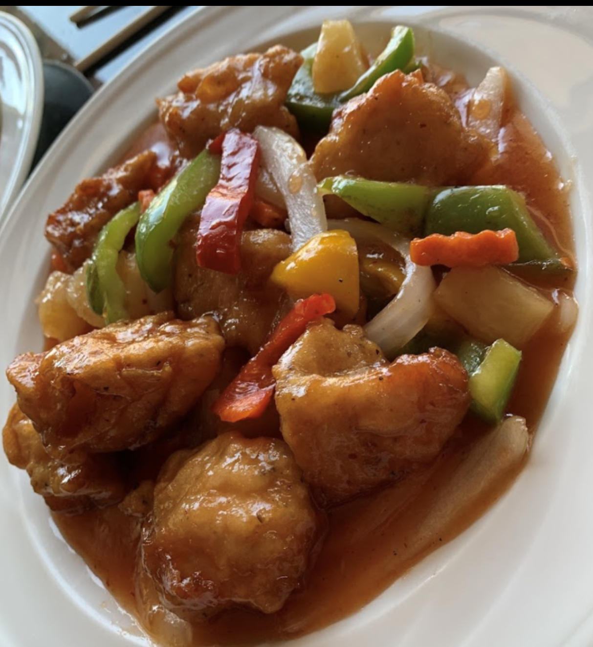 Order Sweet and Sour Chicken food online from Spicy Thai Kitchen store, Richmond on bringmethat.com
