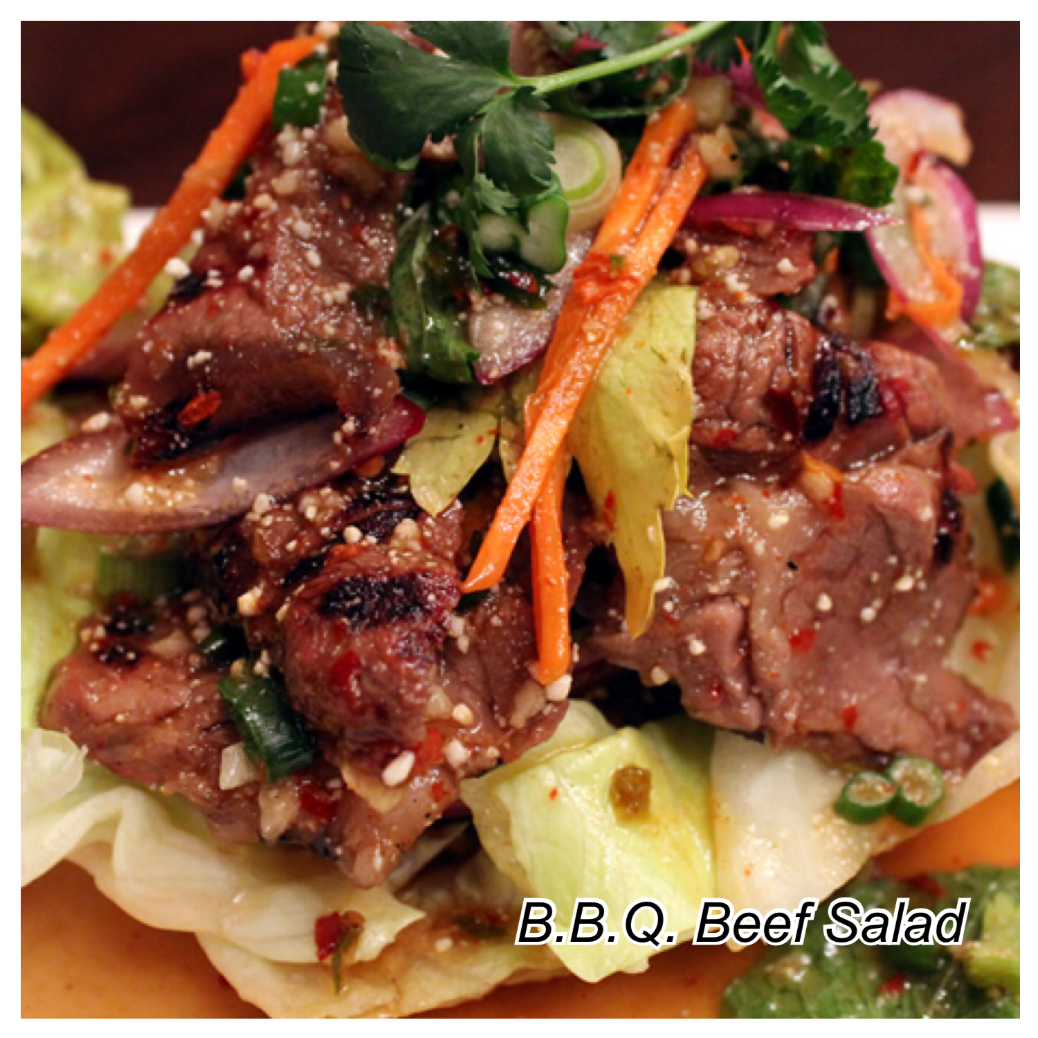 Order BBQ Beef Salad food online from Thai peppercorn store, New York on bringmethat.com