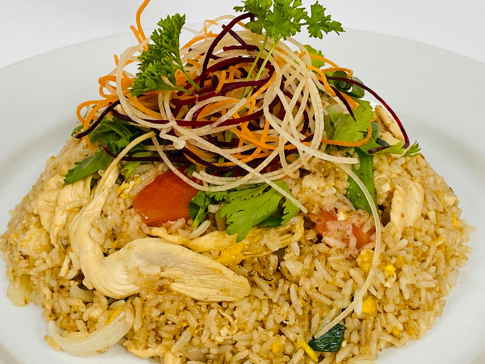 Order THAI FRIED RICE food online from Pinto Urban Thai Diner store, Richardson on bringmethat.com