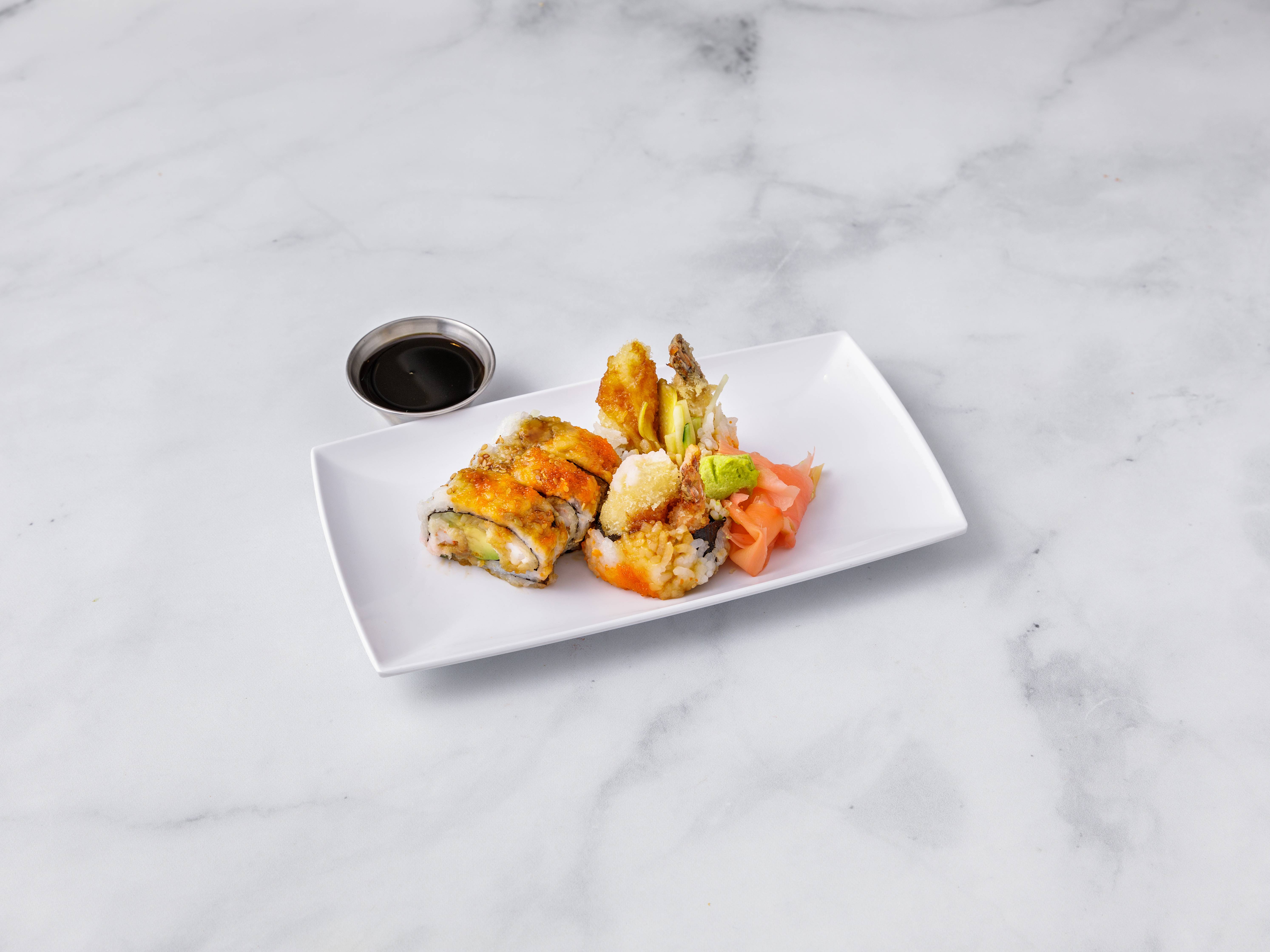 Order Shrimp Tempura Roll food online from Sushi House store, Oceanside on bringmethat.com