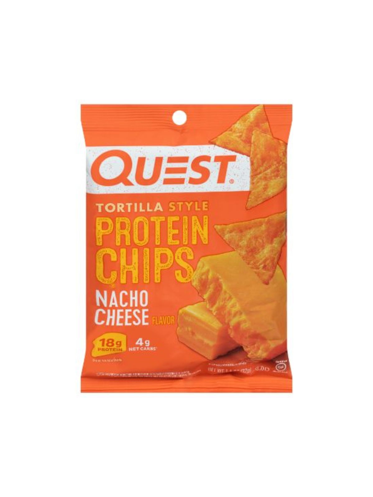 Order Quest Tortilla Style Protein Chips Nacho Cheese (1.1 oz) food online from Light Speed Market store, Los Angeles on bringmethat.com
