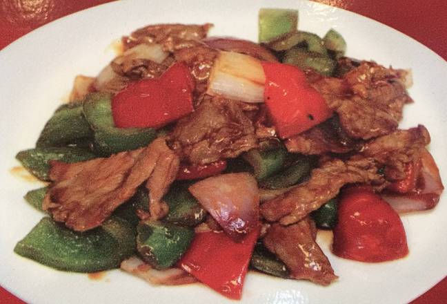 Order Pepper Steak with Onion food online from Hunan Cafe store, Falls Church on bringmethat.com