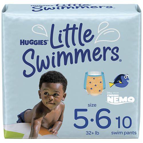 Order Huggies Little Swimmers Swim Diapers Size 5-6 - 10.0 ea food online from Walgreens store, Orange on bringmethat.com
