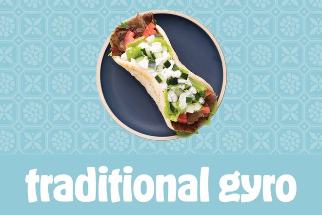 Order Traditional Gyro food online from Garbanzo Mediterranean Grill store, Watertown on bringmethat.com