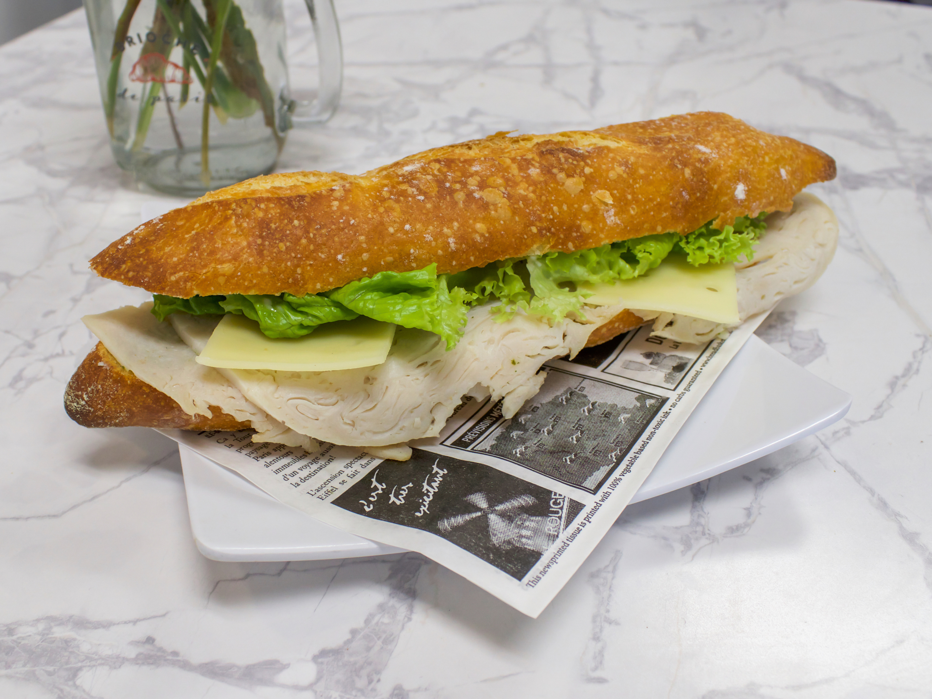 Order Turkey Sandwich food online from Brioche De Paris store, Walnut Creek on bringmethat.com