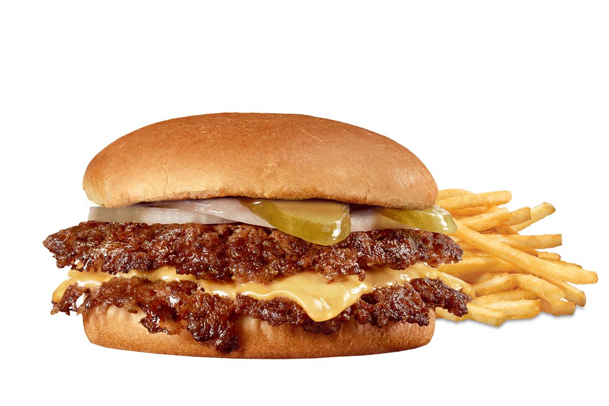 Order Double Steakburger with Cheese ‘N Fries food online from Steak 'N Shake store, Arlington on bringmethat.com