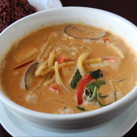 Order Red Curry food online from Green Leaves Vegan store, Los Angeles on bringmethat.com