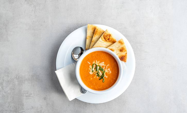Order Tomato Bisque - bowl food online from Zoe Kitchen store, Lawrenceville on bringmethat.com