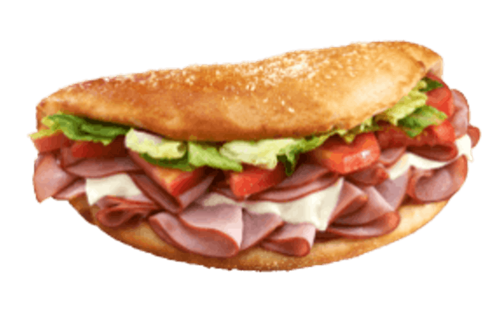 Order Ham & Cheese Sub - Regular 8" food online from Hungry Howies Pizza & Subs store, Alabaster on bringmethat.com