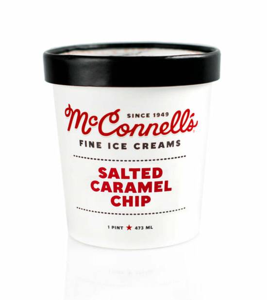 Order McConnell's Ice Cream - Salted Caramel Chip food online from IV Deli Mart store, Goleta on bringmethat.com