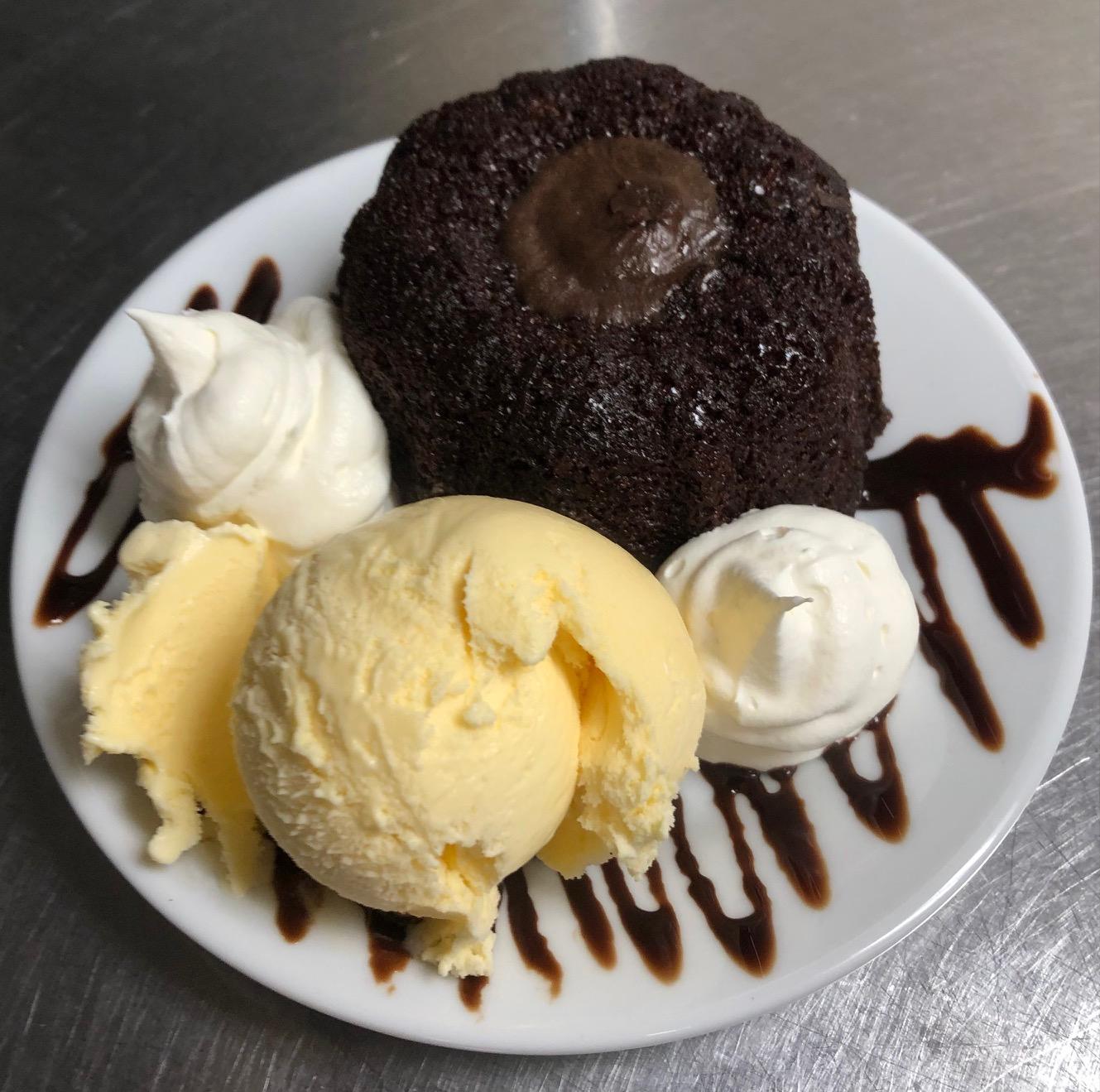 Order Molten Cake_ food online from The Grapevine Restaurant & Catering store, Buffalo on bringmethat.com