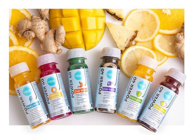 Order 6 Pack Power 40 (Bottled) food online from Nekter Juice Bar store, Irvine on bringmethat.com