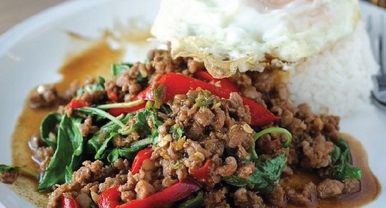 Order SP-7. Kaprao Special food online from Thai Rama Restaurant store, Torrance on bringmethat.com