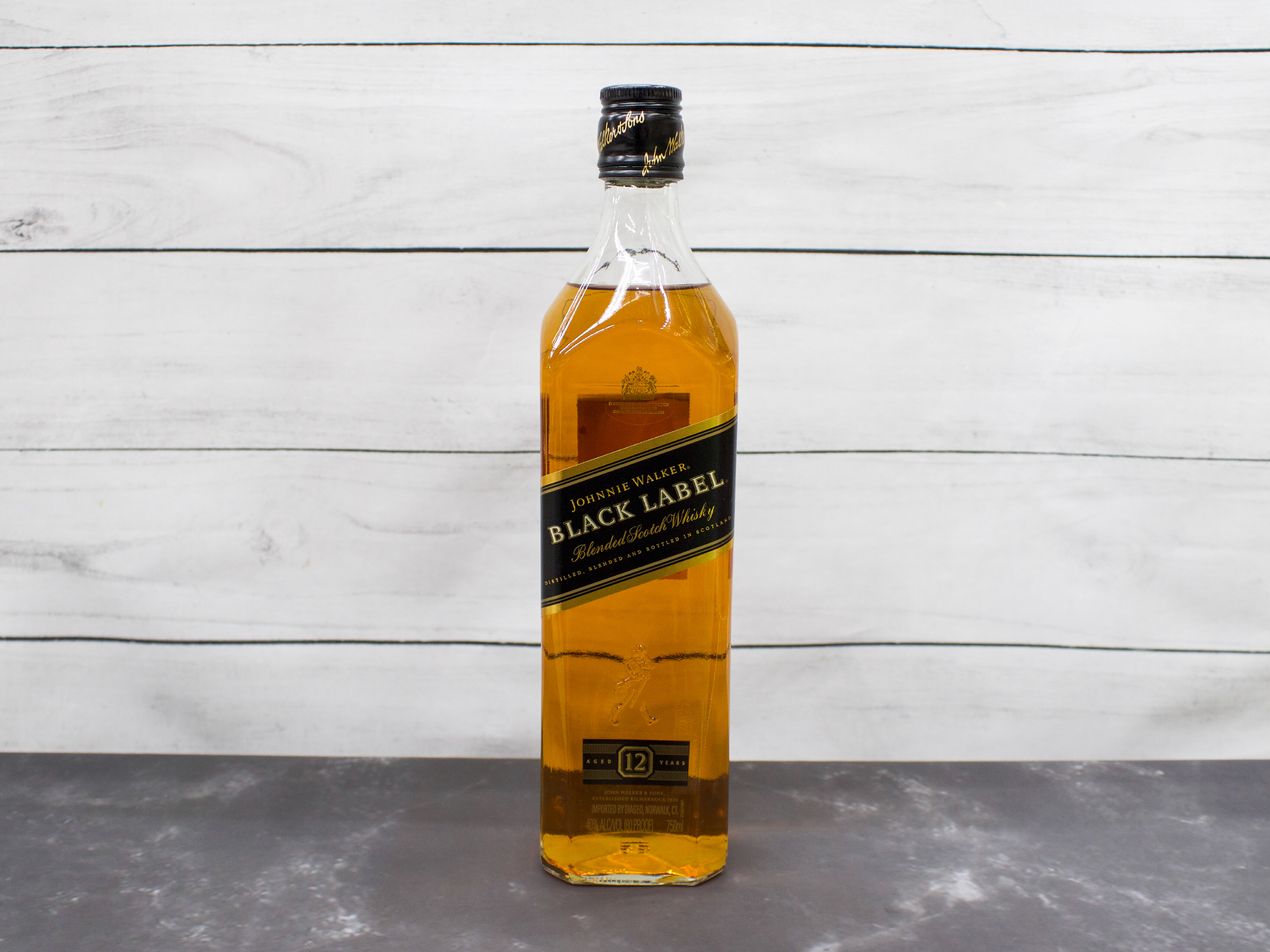 Order 750 ml. Johnnie Walker Black Label Scotch Whisky 12 Year ABV  40% food online from Bailey Plaza Liquors store, Mountain View on bringmethat.com