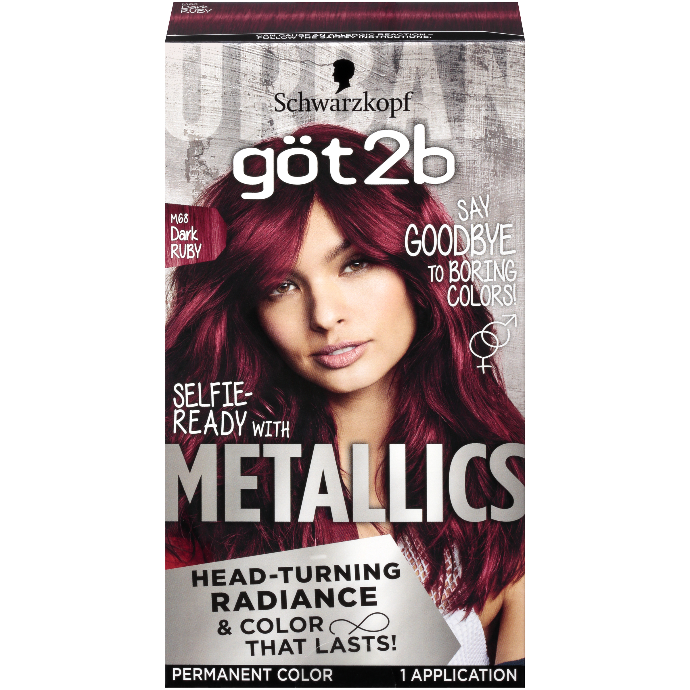 Order Schwarzkopf Got2b Metallics Permanent Hair Color, M68 Dark Ruby food online from Rite Aid store, Antelope on bringmethat.com