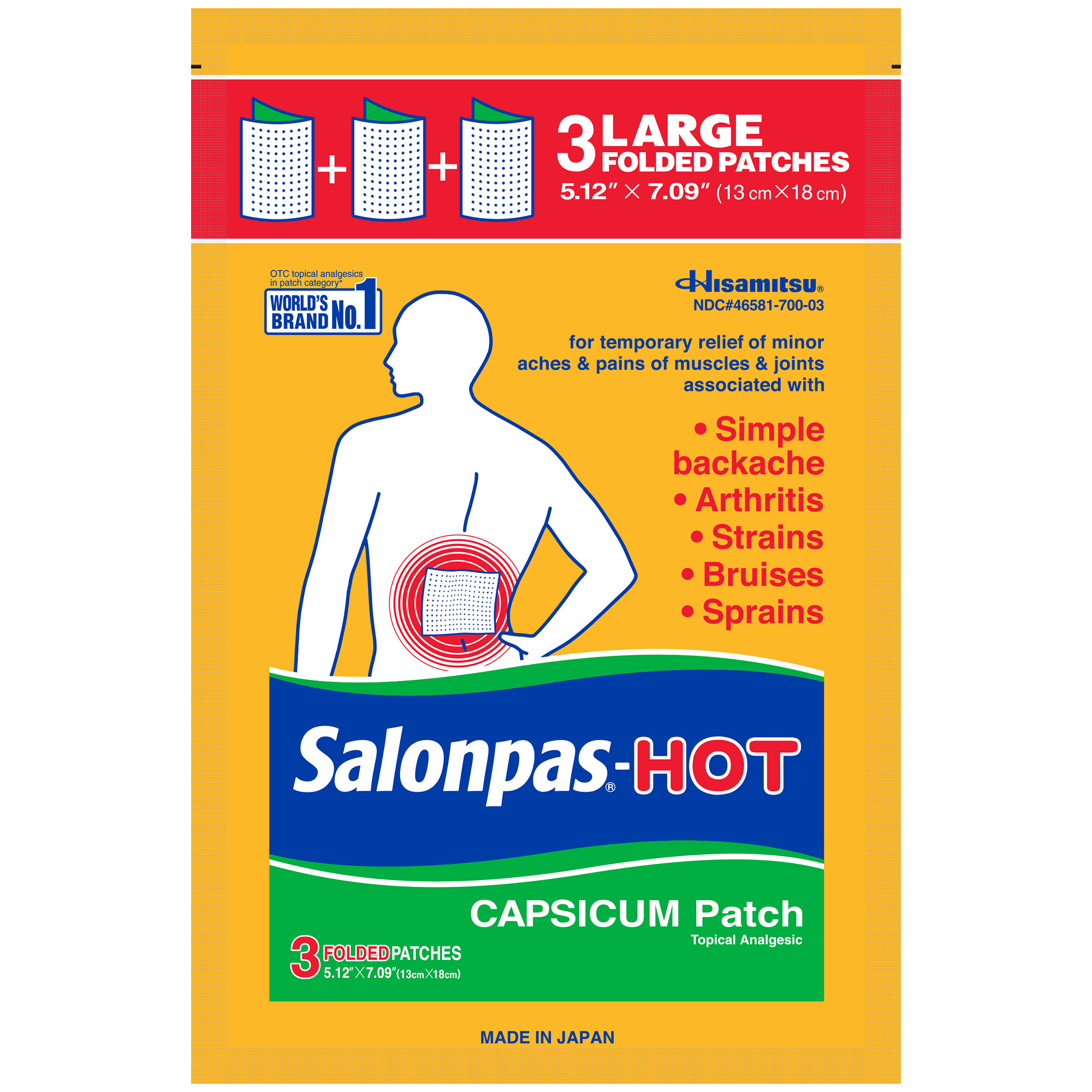 Order Salonpas Hot Patch - 3 ct food online from Rite Aid store, Redwood City on bringmethat.com