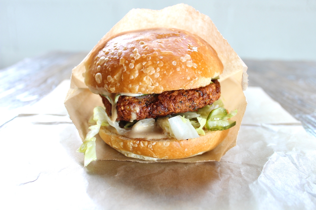 Order Falafel Burger food online from Grass Roots Kitchen store, Tarrytown on bringmethat.com