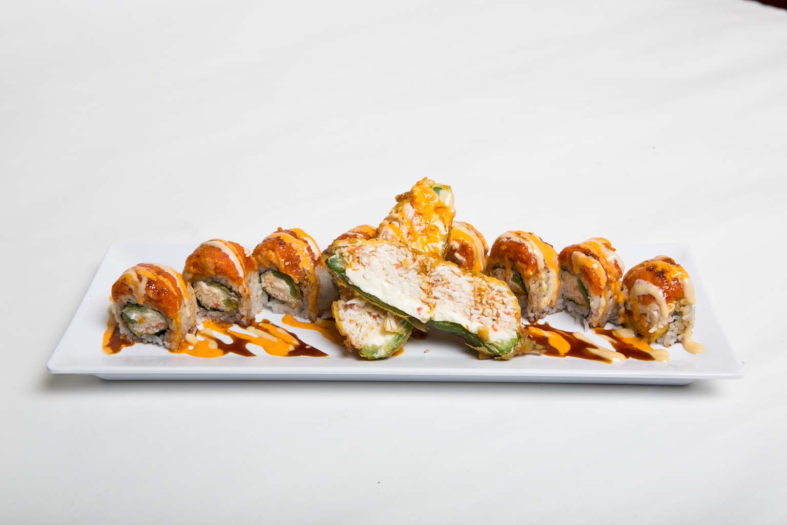 Order Jalapeno Bomb Roll food online from Kaiba Japanese Restaurant store, Anaheim on bringmethat.com