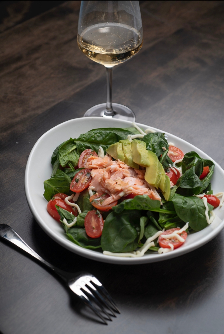 Order Smoked Salmon Caprese food online from Cast Plates & Pints store, Cave Spring on bringmethat.com