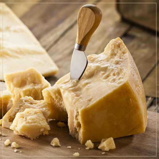 Order Parmigiano Reggiano Dop 24 Month Top Grade, Cow, Italy food online from Domaine South store, Huntsville on bringmethat.com