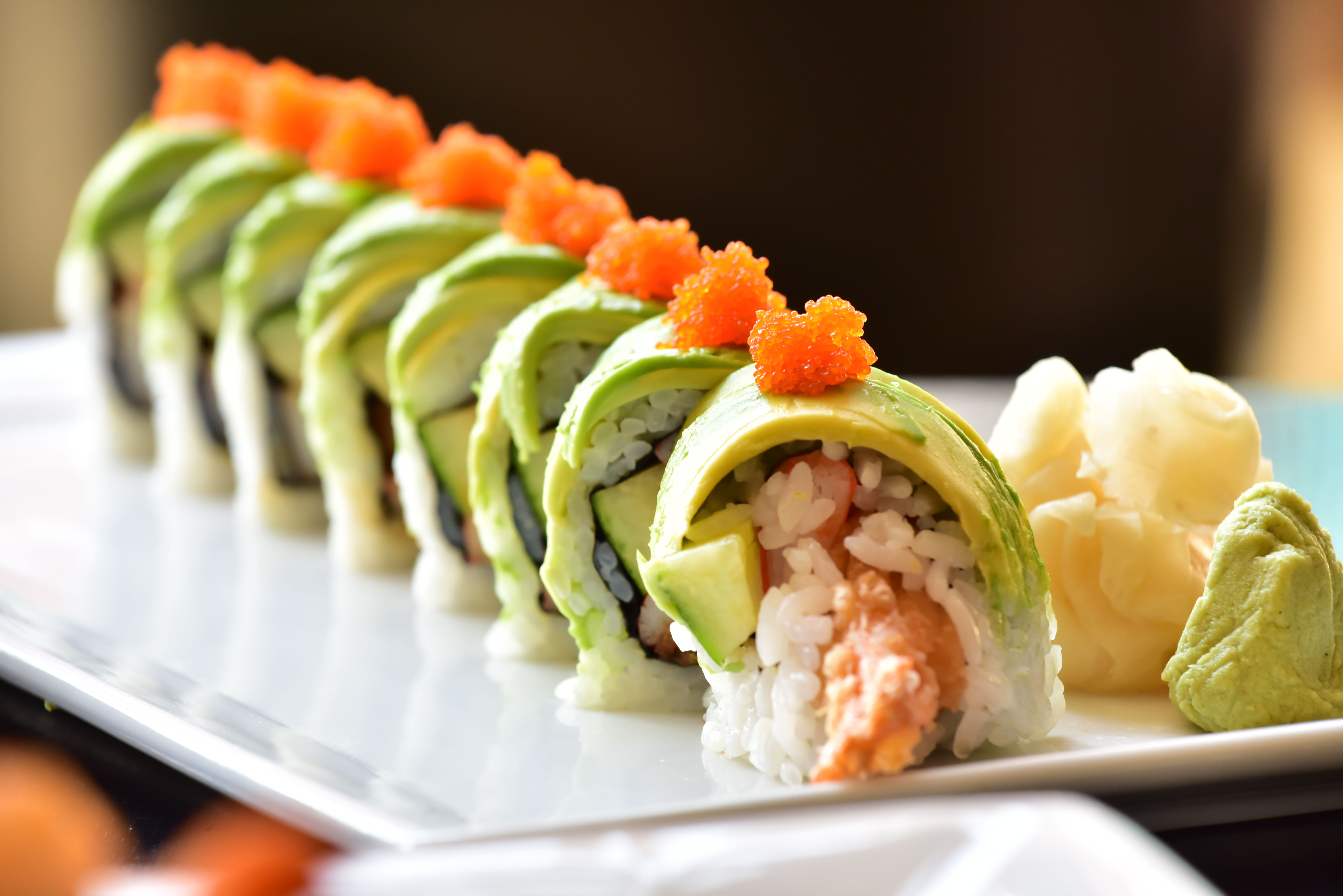 Order Dragon Roll food online from Tono Sushi store, Washington on bringmethat.com