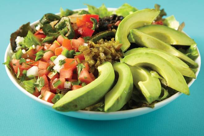 Order The Savage Garden Salad (v) food online from Savage Burrito store, Reston on bringmethat.com