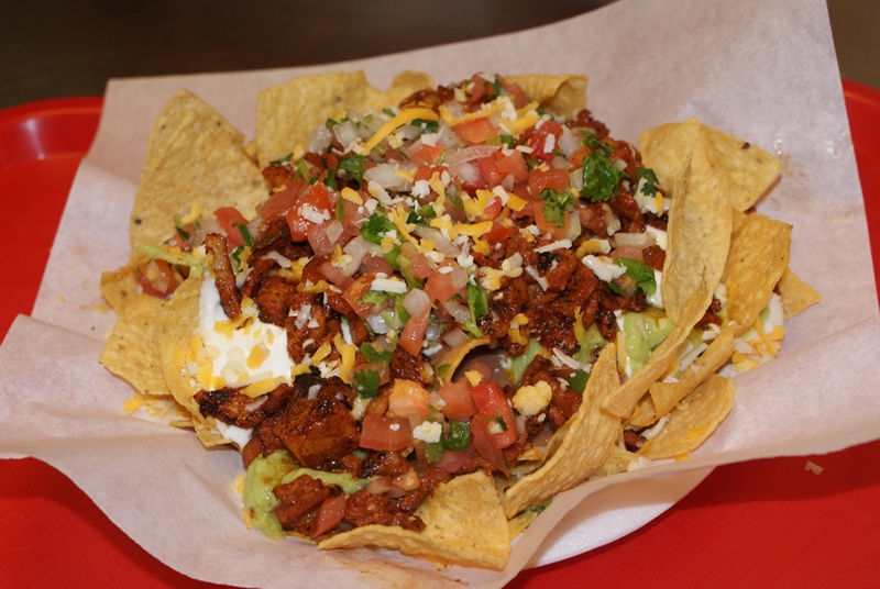 Order Pastor Nachos food online from Rivas Mexican Grill store, Carson City on bringmethat.com