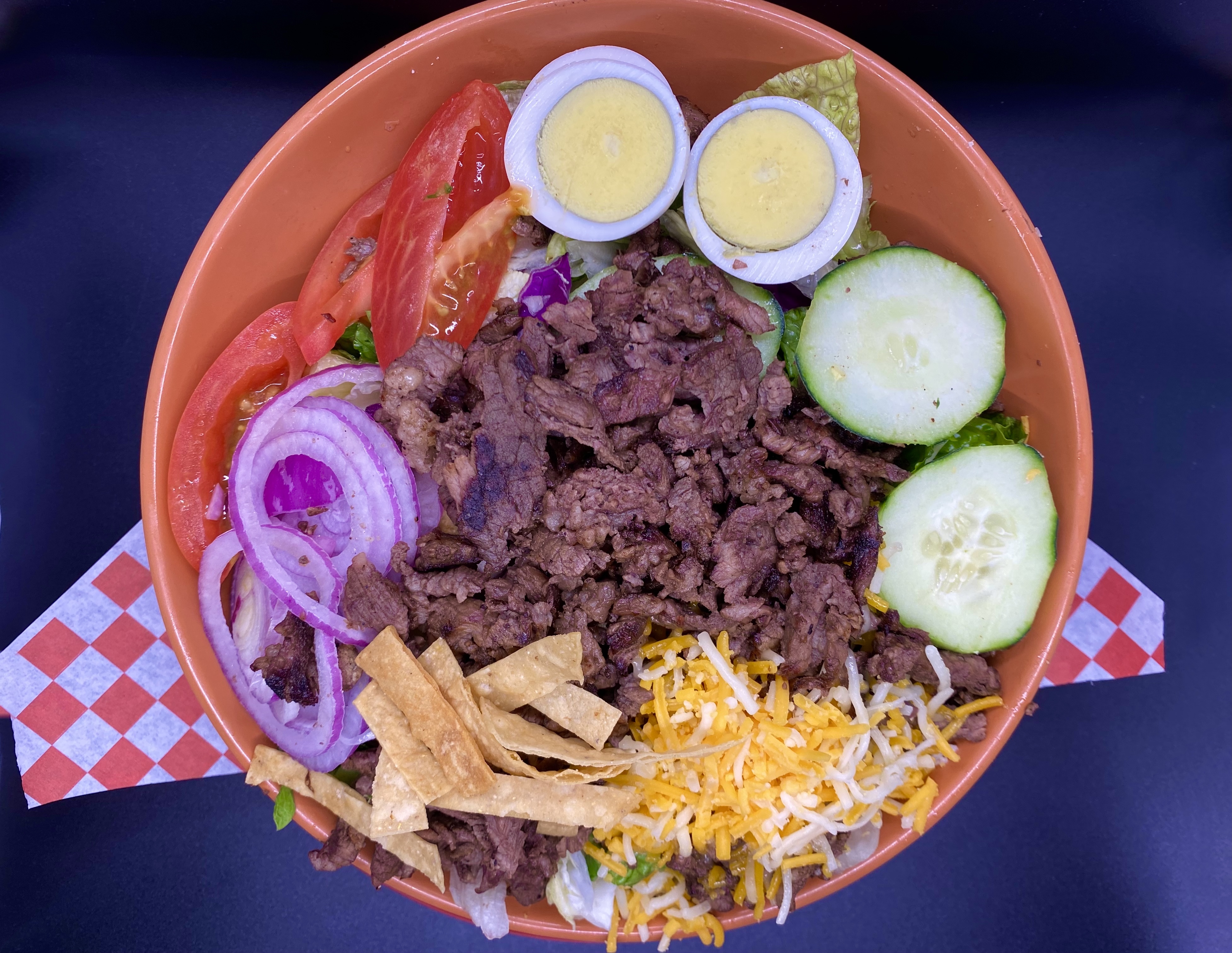 Order Carne Asada Salad food online from The Workz store, Lancaster on bringmethat.com