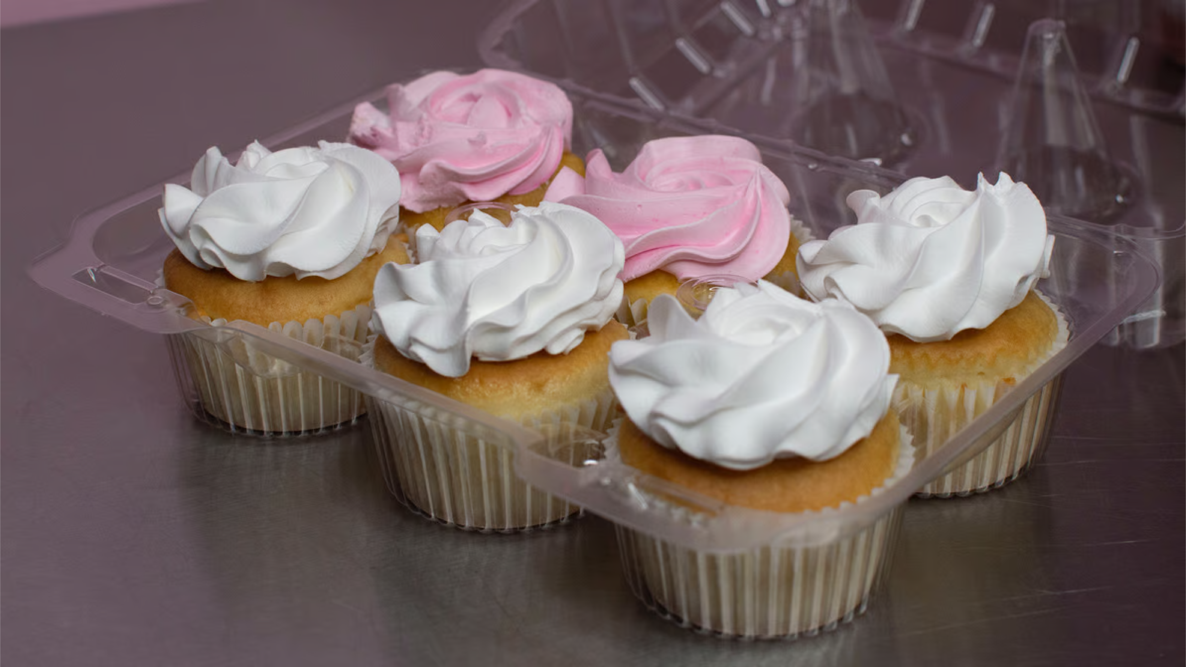 Order 1/2 Dozen Simple Cupcake food online from Andi Cakes store, Fairfield on bringmethat.com