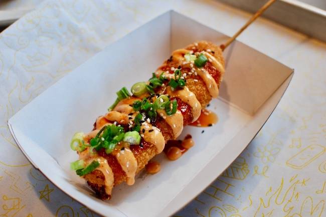 Order Corn Dog food online from Decibel Korean fried Chicken store, Cincinnati on bringmethat.com