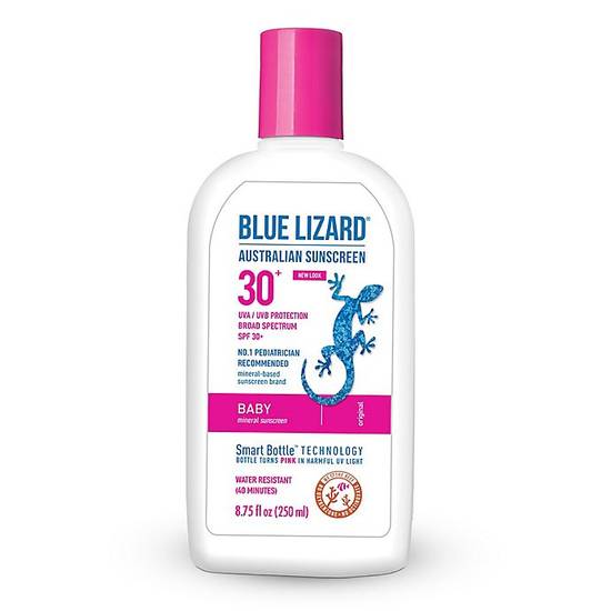 Order Blue Lizard 8.75 oz. Mineral Baby SPF 30+ Australian Sunscreen food online from Bed Bath &Amp; Beyond store, Rego Park on bringmethat.com
