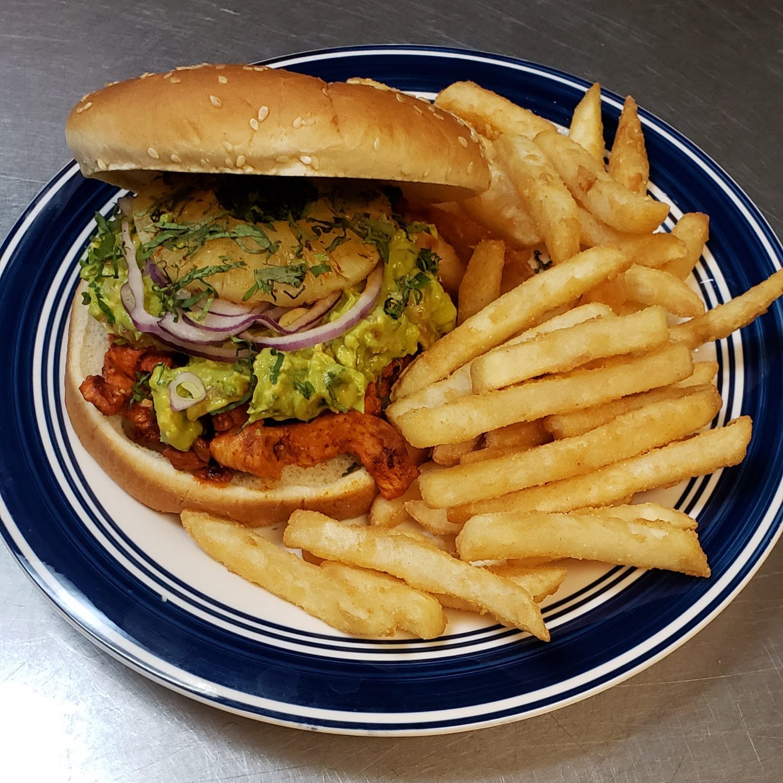 Order Guacamole Burger Special - Special food online from Gabys Station Pizza store, Philadelphia on bringmethat.com