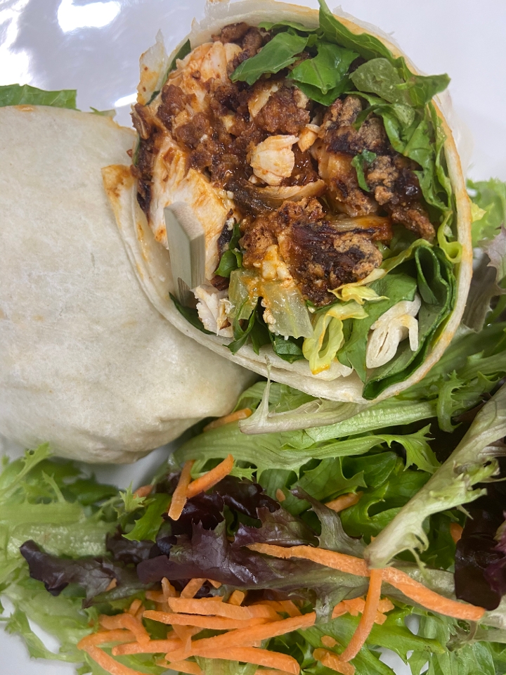 Order Buffalo Fried Chicken Wrap food online from Popover Bistro & Bakery store, Simsbury on bringmethat.com