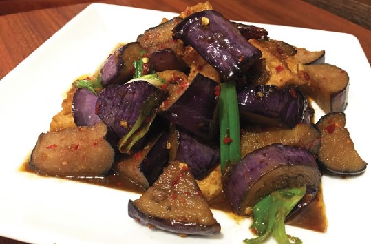 Order B. Tofu and Eggplant Stir Fry food online from Thai Rama Restaurant store, Torrance on bringmethat.com