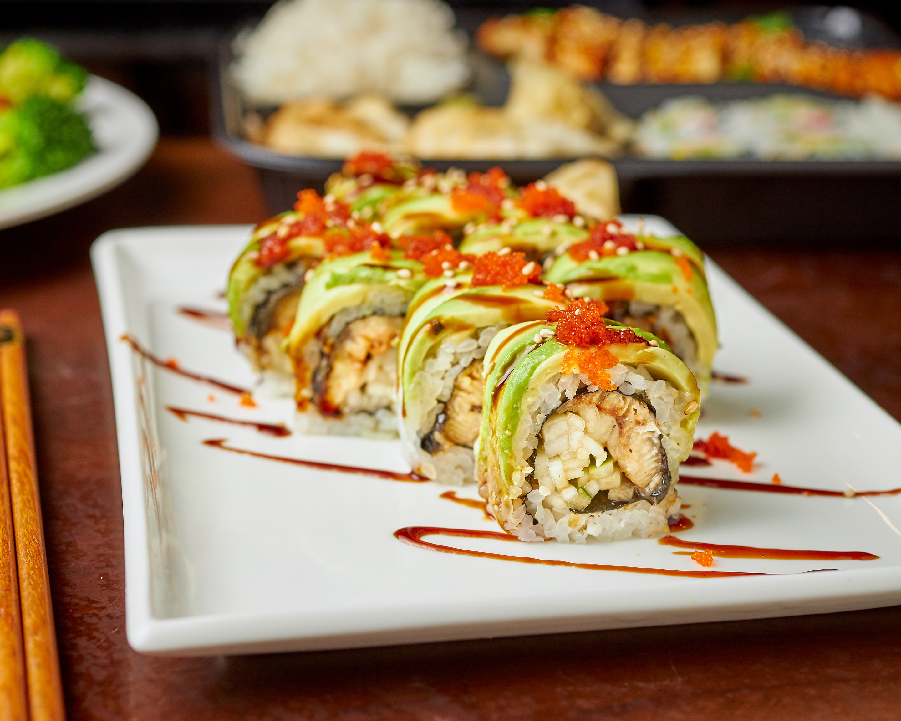 Order Dragon Roll food online from Lucky Fortune I store, Baldwin on bringmethat.com