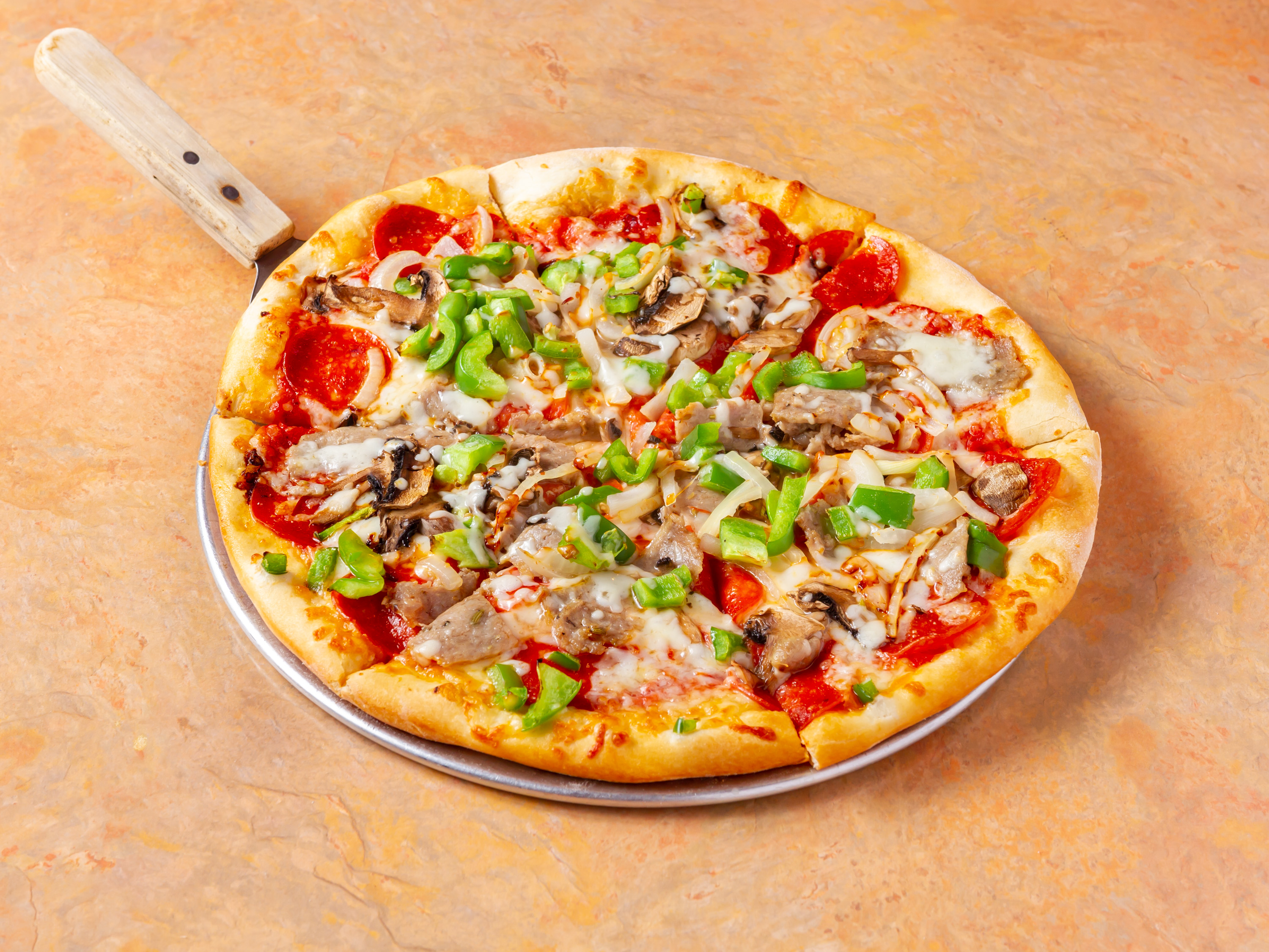 Order Supreme Pizza food online from Pazani store, Elkridge on bringmethat.com