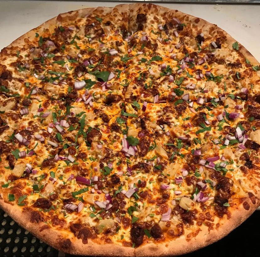 Order Al Pastor Pizza - Small 14" food online from Rustica store, Philadelphia on bringmethat.com