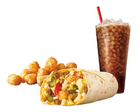 Order SuperSONIC® Breakfast Burrito Combo food online from Sonic store, Lavon on bringmethat.com