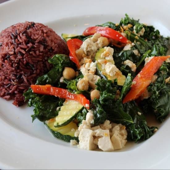 Order Kale Stir-fry food online from Green Leaves Vegan store, Los Angeles on bringmethat.com