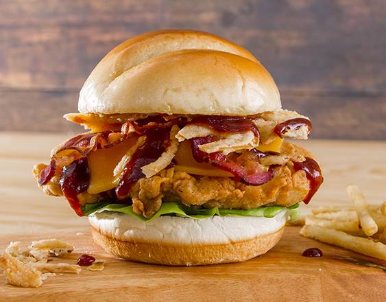 Order BBQ Bacon Sandwich Only food online from Mr Chicken store, Maple Heights on bringmethat.com