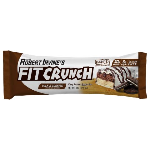 Order FITCrunch Baked Protein Bar Milk & Cookies 3.1oz food online from 7-Eleven store, Mint Hill on bringmethat.com