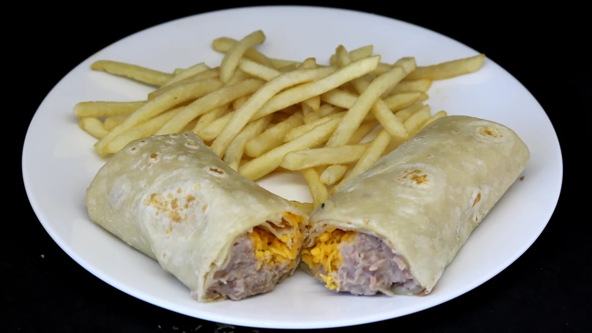 Order Kids Bean & Cheese Burrito & Fries food online from Albertaco store, San Bernardino on bringmethat.com