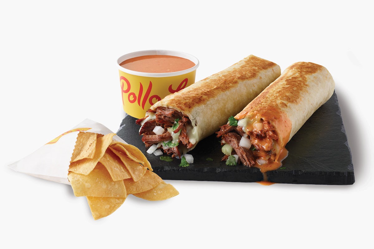 Order 2 Shredded Beef Burrito Grillers  food online from El Pollo Loco store, Simi Valley on bringmethat.com