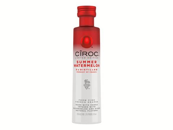 Order CIROC Limited Edition Summer Watermelon - 50ml Bottle food online from Josh Wines & Liquors Inc store, New York on bringmethat.com
