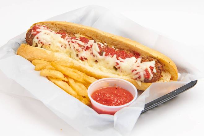 Order Meatball Parmesan Sandwich food online from Corleone's store, Scottsdale on bringmethat.com