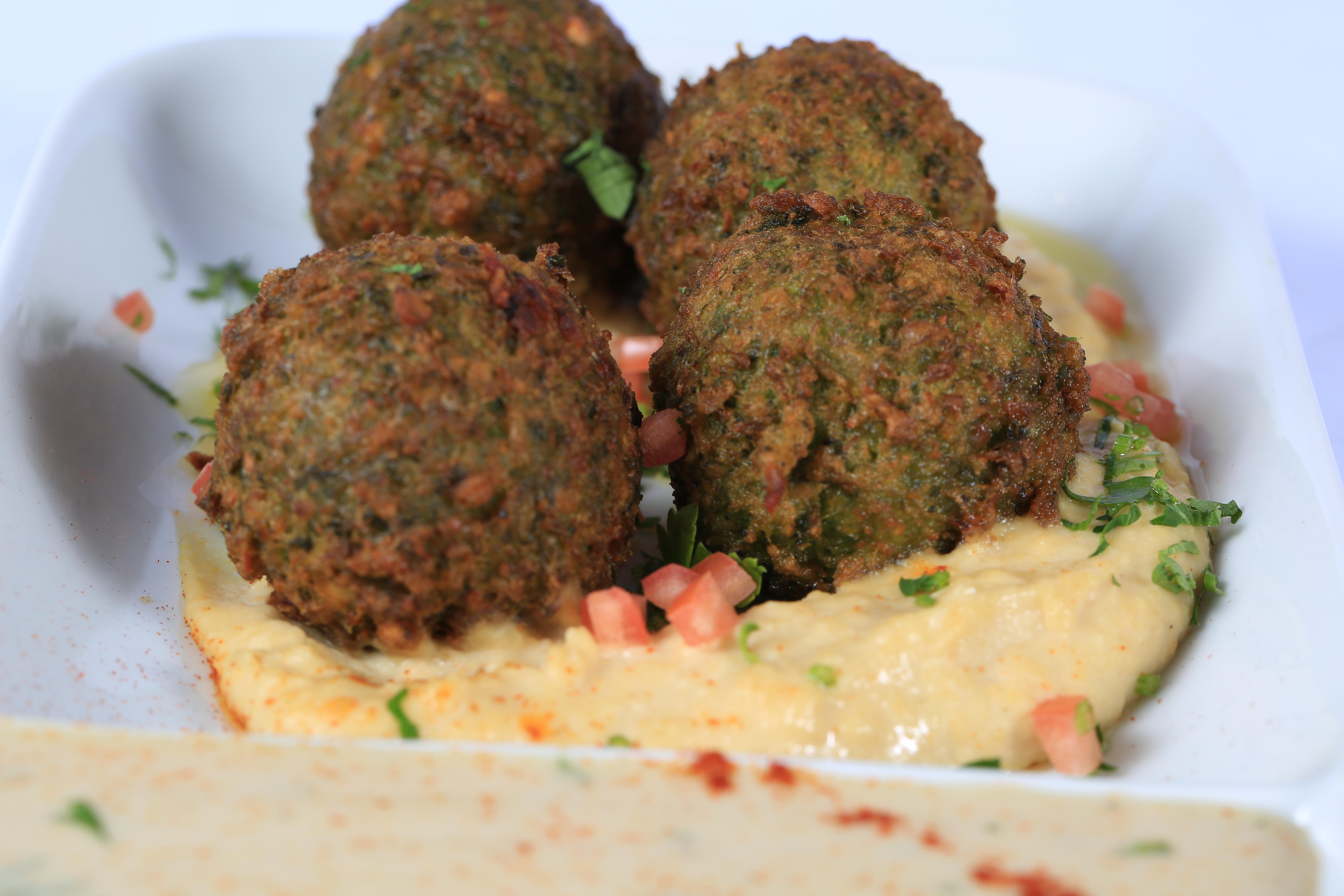 Order Falafel with Hummus food online from Efes Mediterranean Grill store, New Brunswick on bringmethat.com