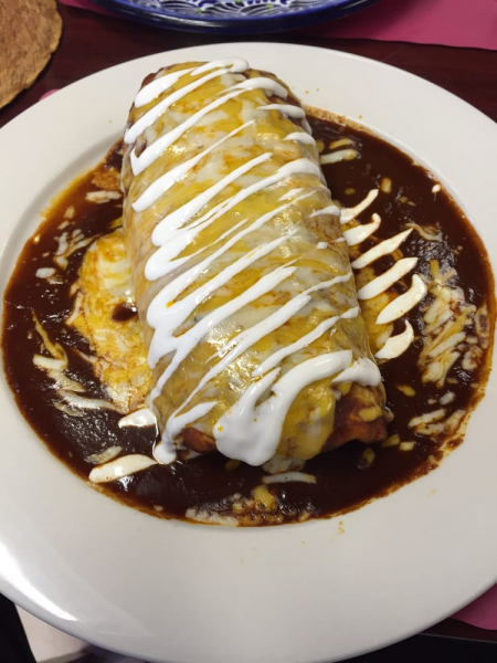 Order Wet Burrito food online from Maddy's Mexican Grill store, Parsippany-Troy Hills on bringmethat.com